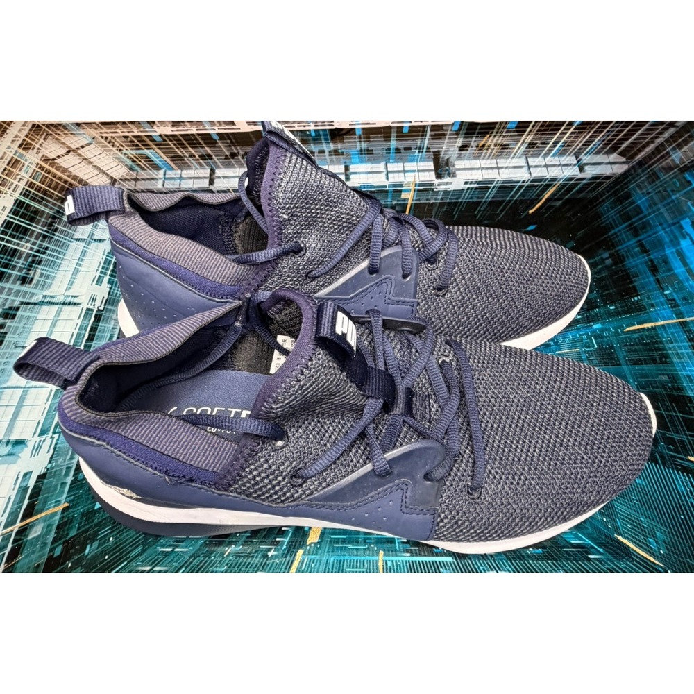 PUMA SoftFoam+ Running Shoes Navy Blue‎ Men's Size 12 192344-02 Lightweight